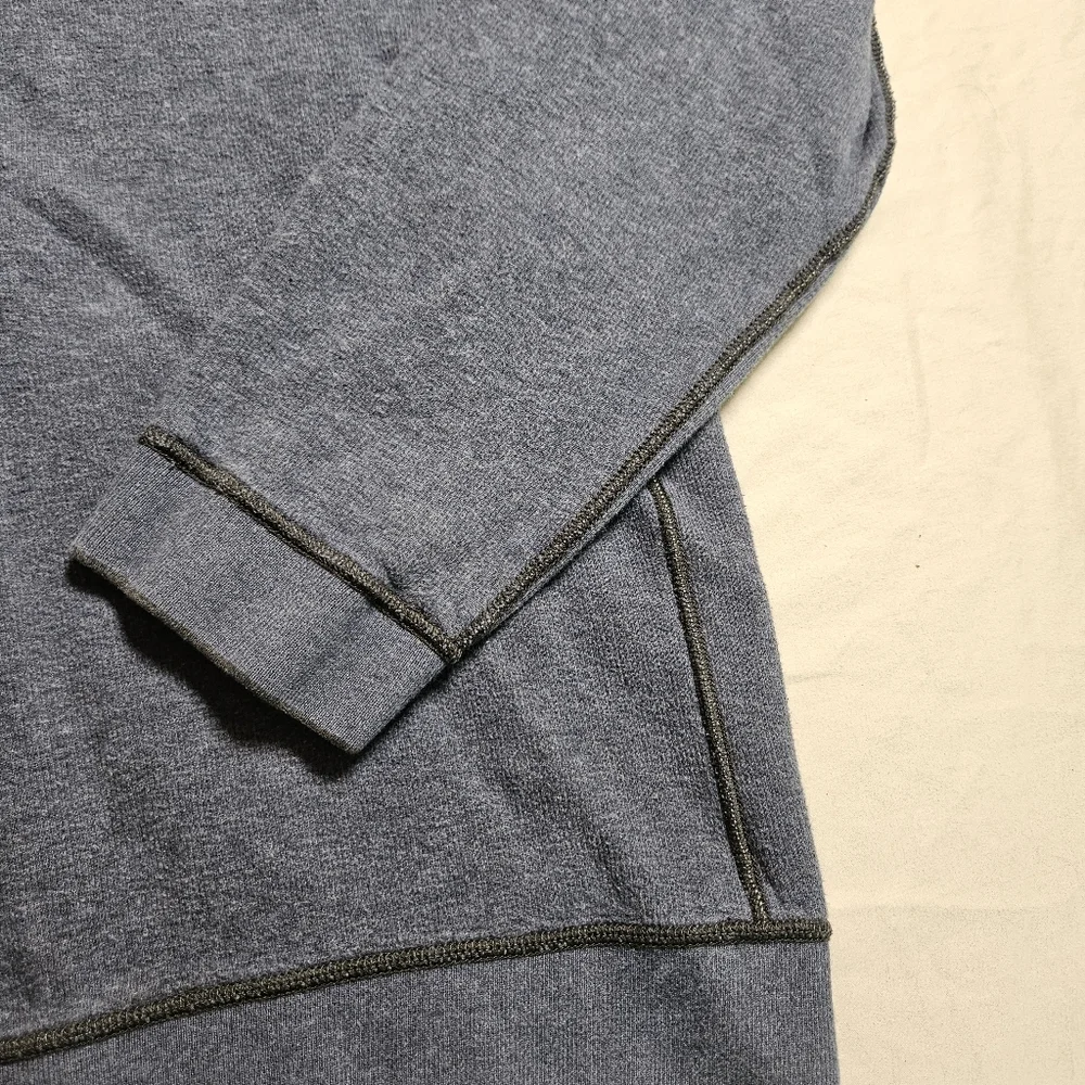 TOMMY‎ BAHAMA Reversible 1/2 Zip Pullover XL Gray Blue Flipview Flip Coast Logo